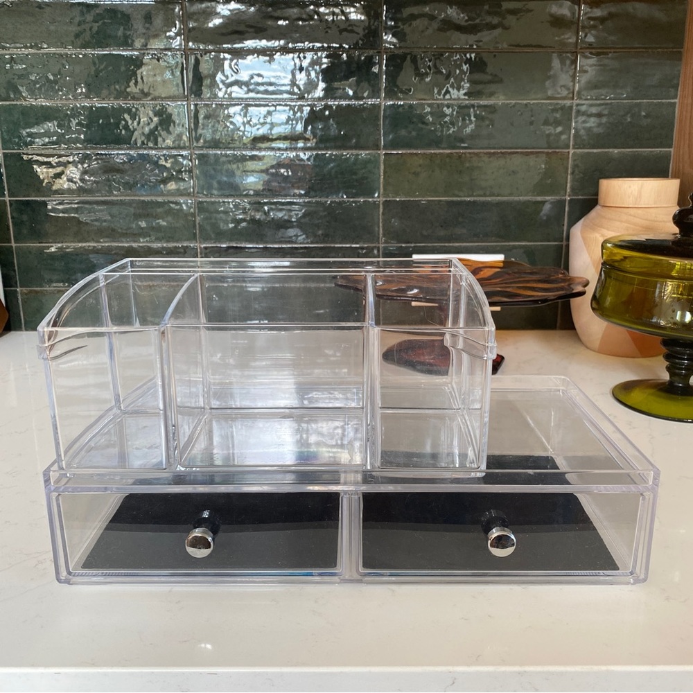 Makeup storage organizers - clear